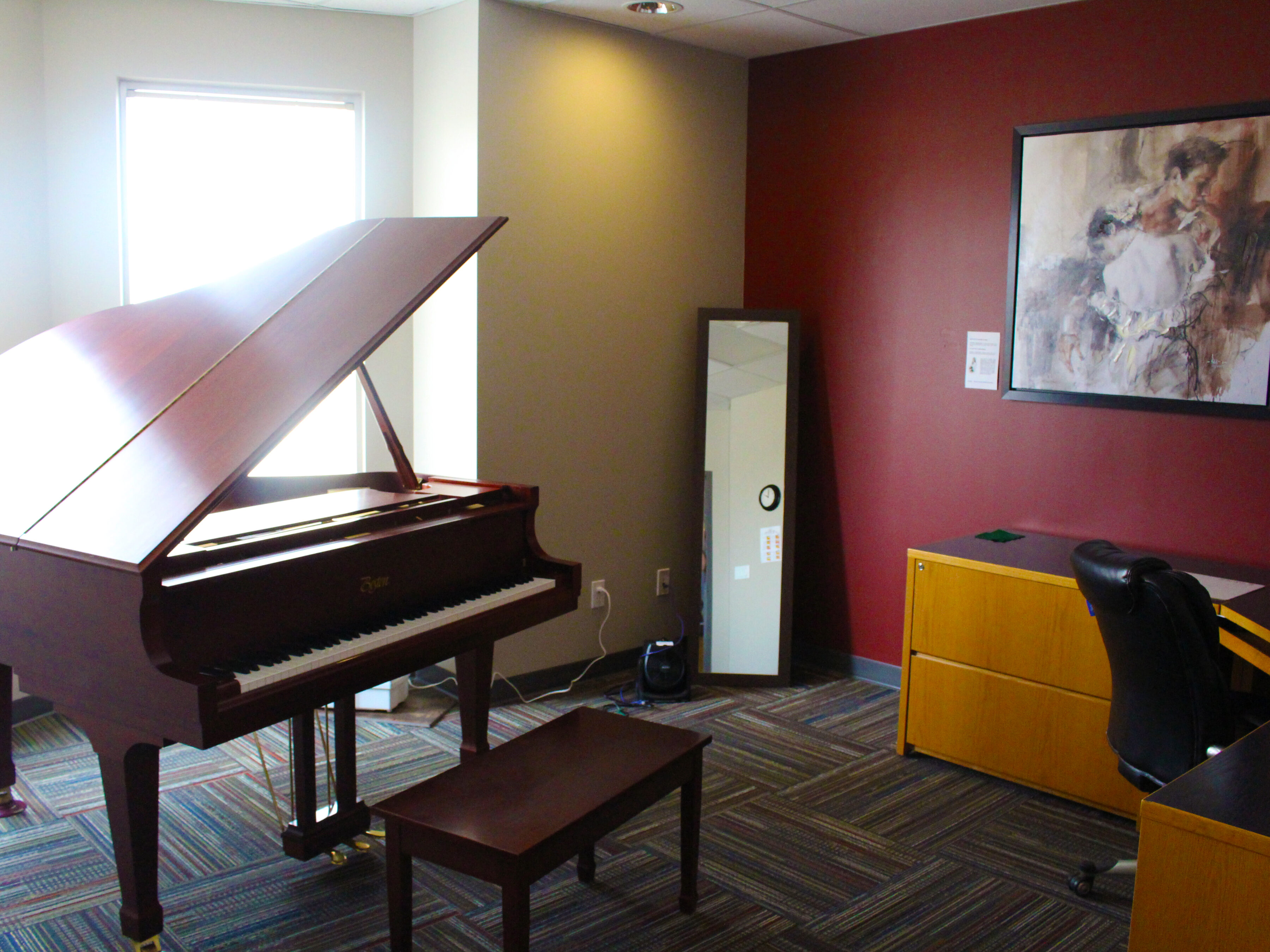 Studio 3 - Piano & Voice with our Boston Grand